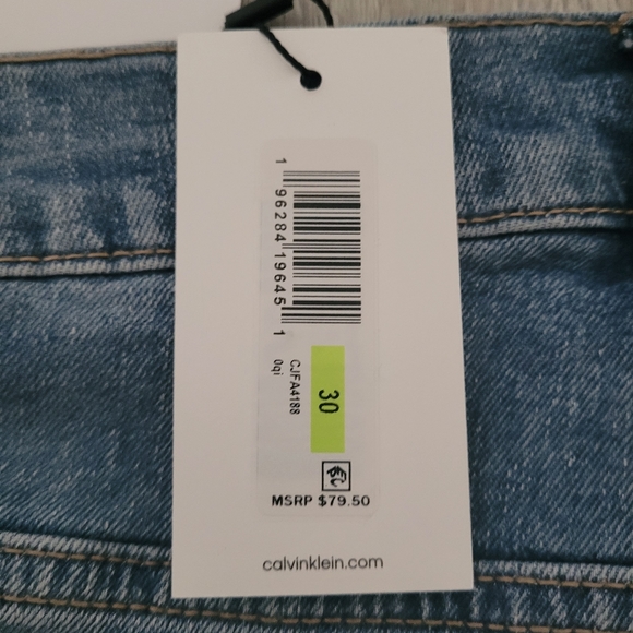 Calvin Klein High Rise Straight Jeans - Picture 4 of 5